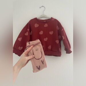 Zara heart matching set